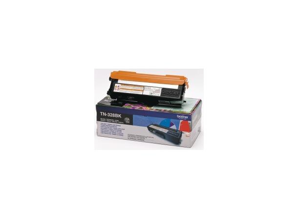 Toner BROTHER TN328BK 6K sort 